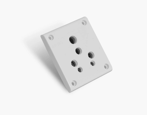 ANCHOR PW socket 6/16 A Three Pin Socket - 16A, WHITE, NA